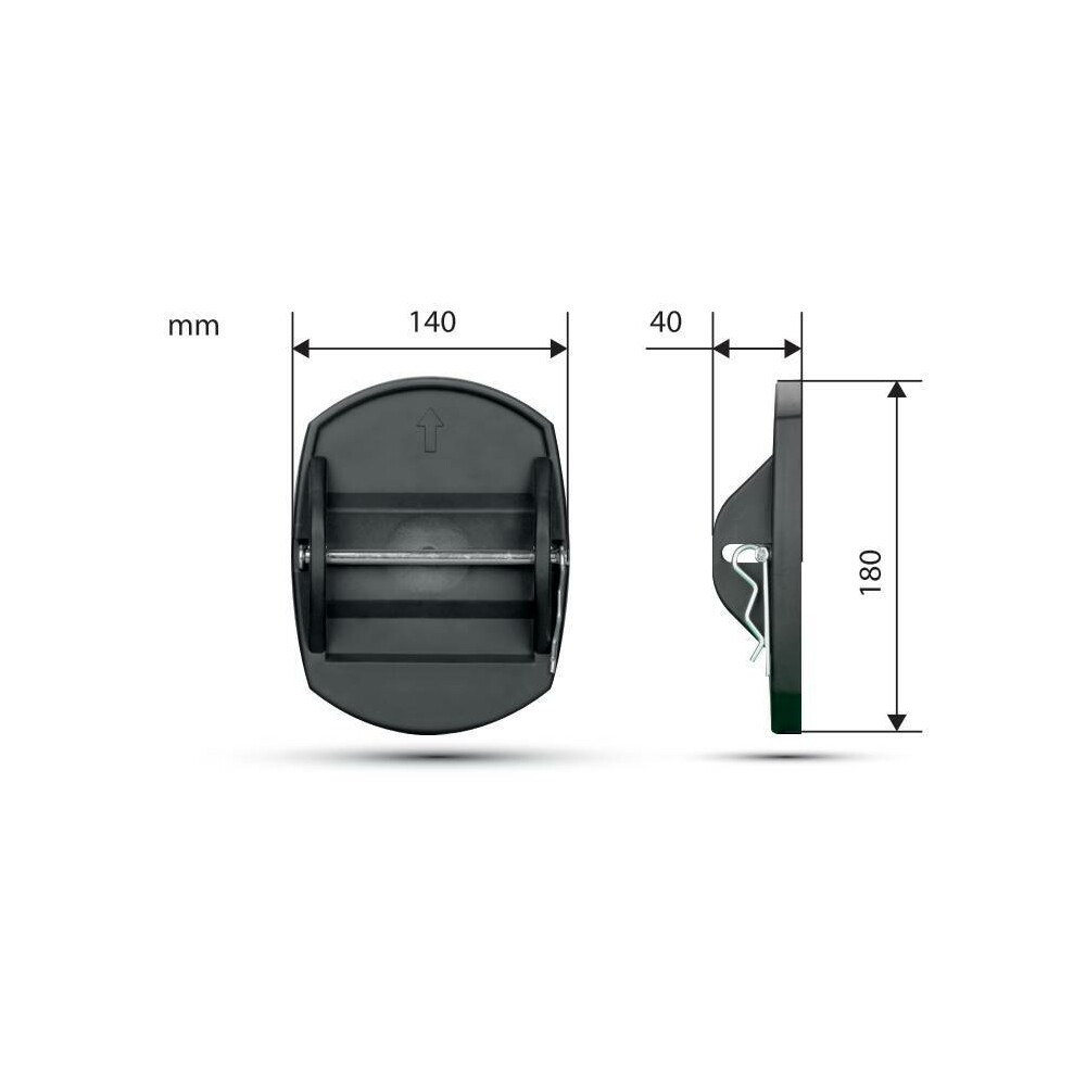 Lampa steunvoet onderlegplaten - Set van 4