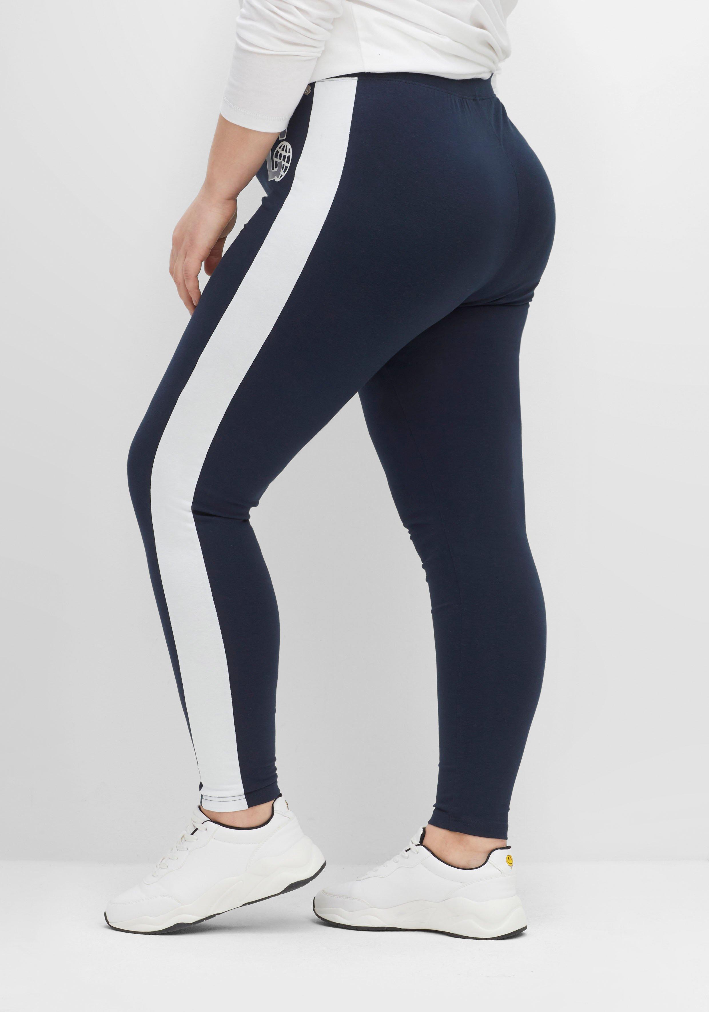 Leggings im College-Stil, in Knöchellänge