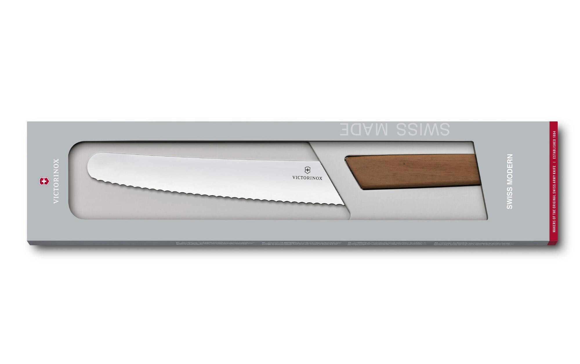 Brotmesser Swiss Modern BraunElegantes Küchenwerkzeug