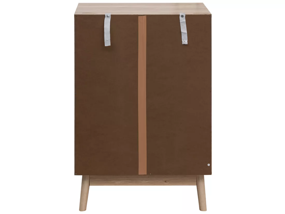 Commode 4 Tiroirs en bois Brun de style Nordique
