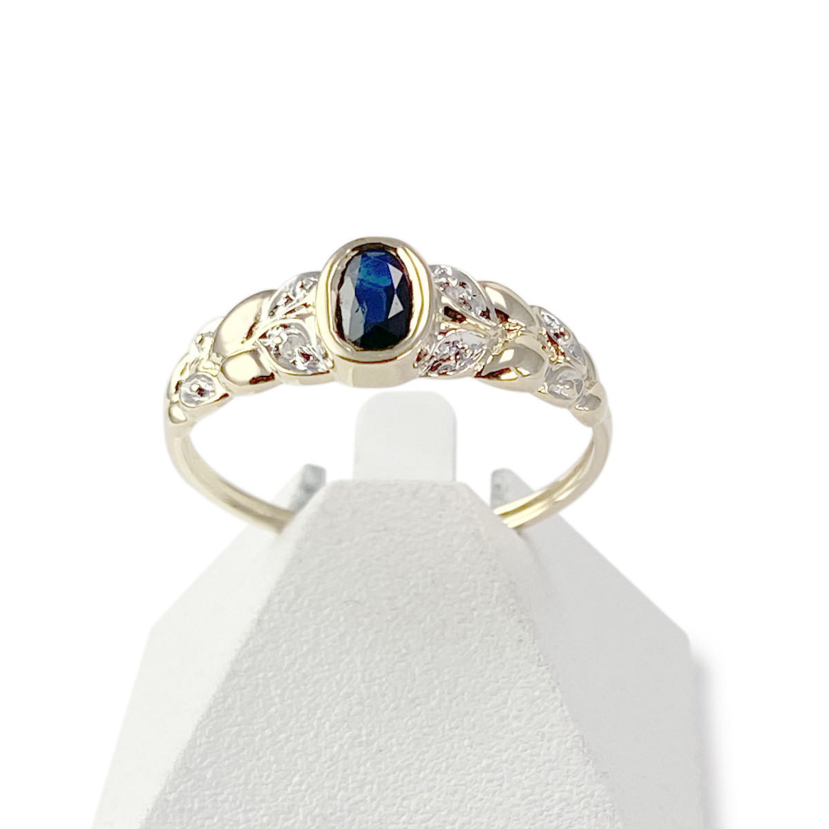 Bague d'occasion or 750 jaune diamants rubis