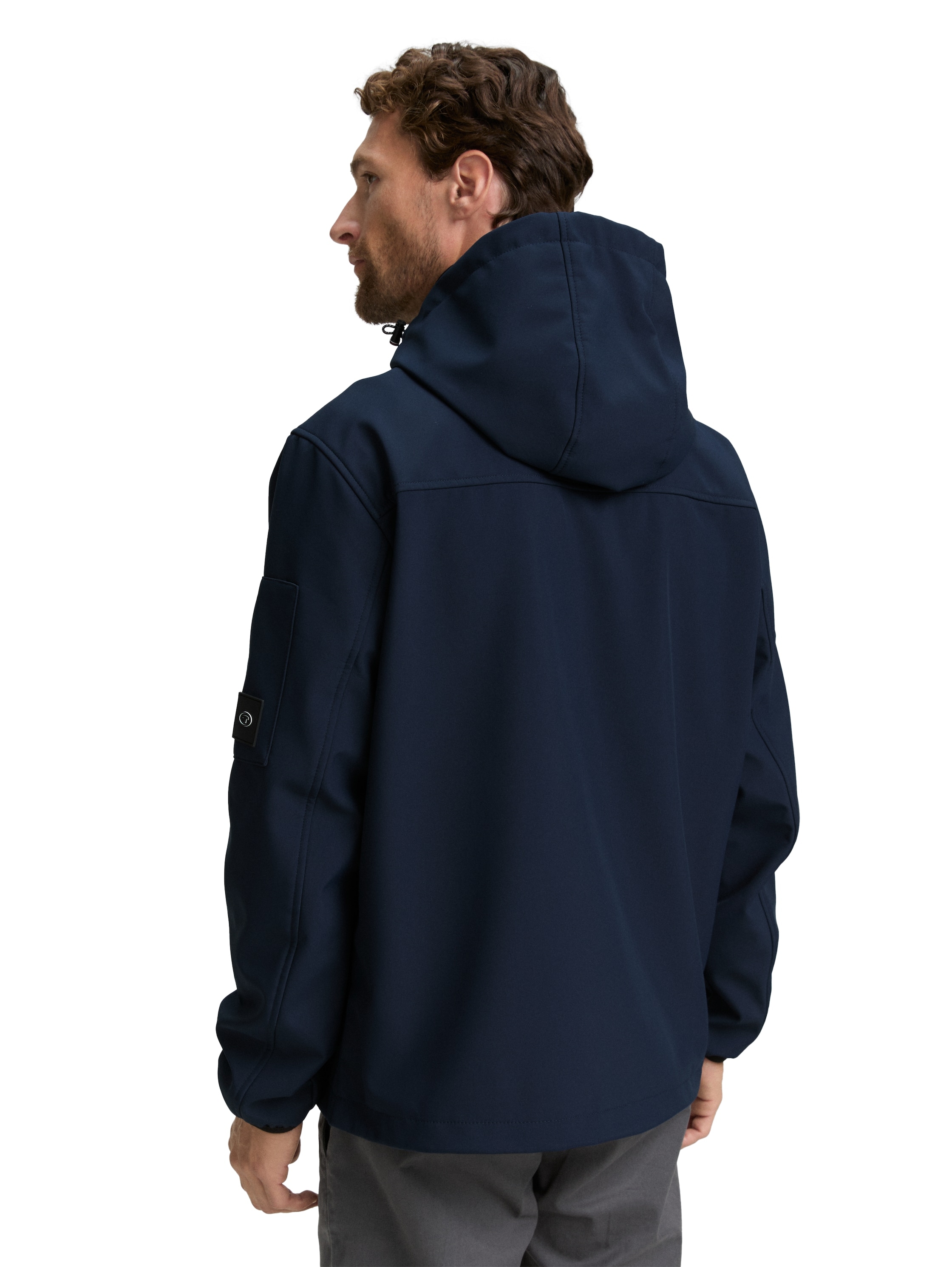 TOM TAILOR Softshelljacke mit Kapuze mit Kapuze