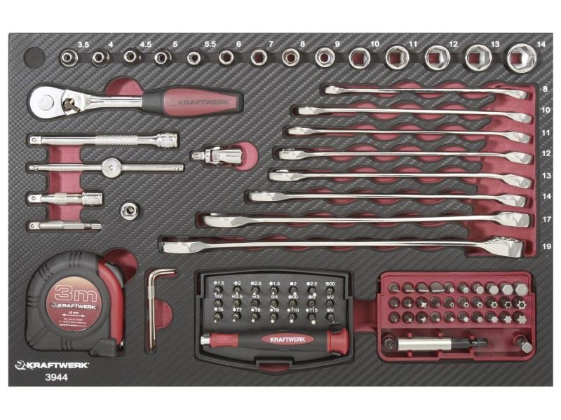 Kraftwerk Werkzeugkoffer Profi-Alu KW PB 123-teilig Profi-Alu-Werkzeugkoffer