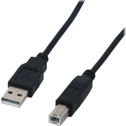 MCL MC922ABE-3M/N câble USB USB 2.0 2 m USB A USB B 0,48 Gbit/s Noir