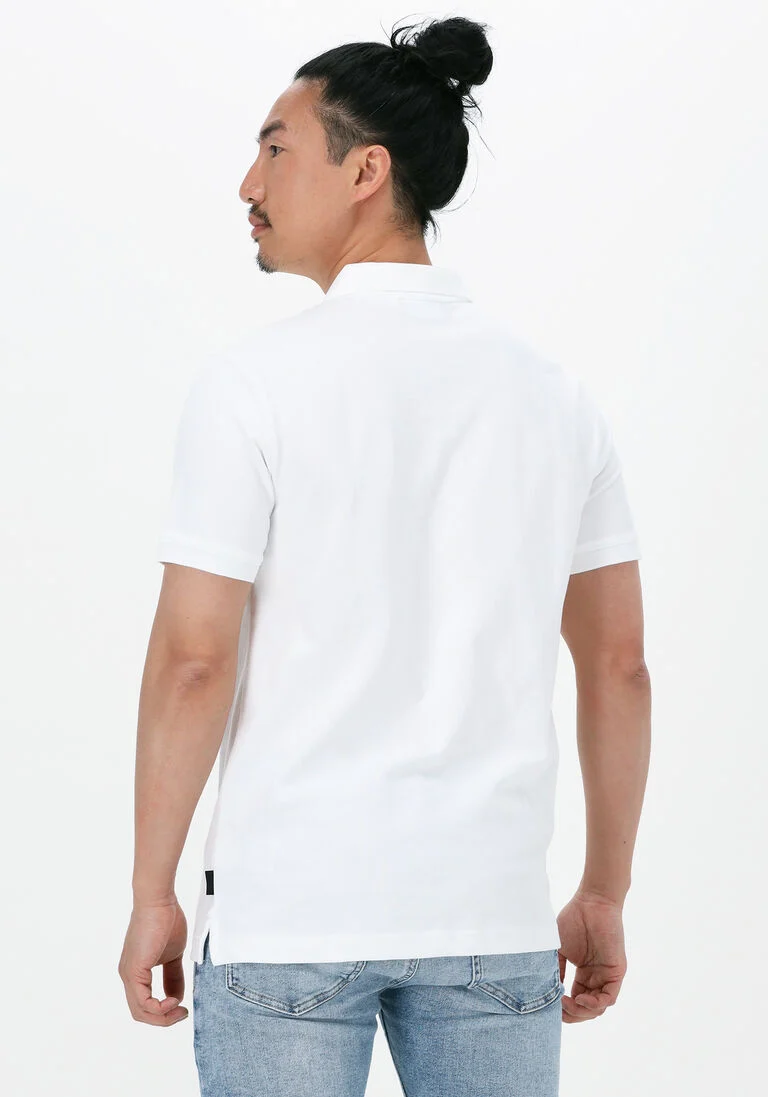 CALVIN KLEIN witte calvin klein polo stretch pique slim polo