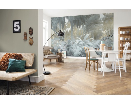 Fotobehang vliesbehang P015-VD4 Pure Misty Jungle 4-delig 400x250cm