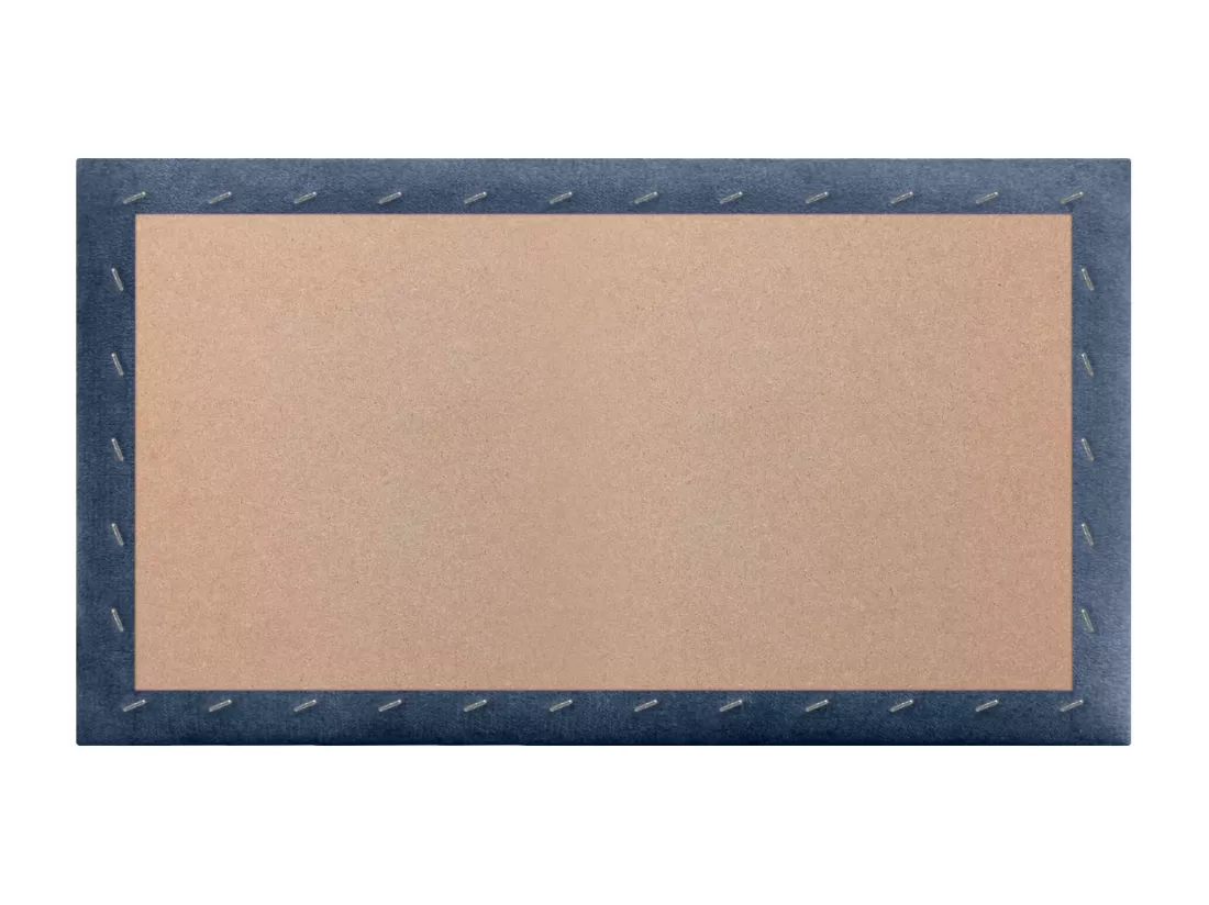 DHOME Lot de 1 Panneaux muraux en tissu auto-adhésifs Panneaux muraux absorbants acoustiques Protection contre les chocs (Bleu, 60x50cm, x1)
