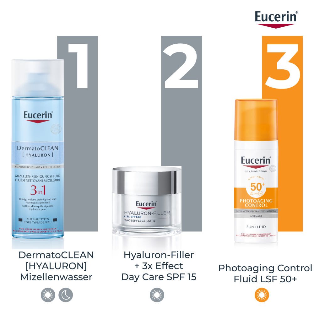 EUCERIN Hyaluron-Filler Tagespflege<br>50 ml, Topf, trockene Haut LSF15