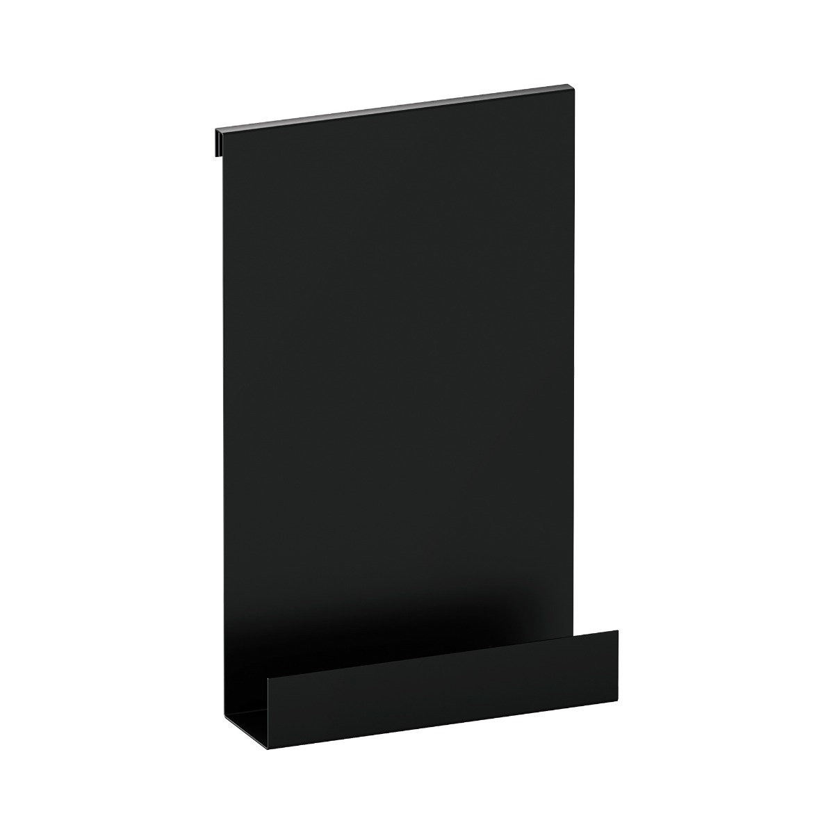 Brauer Black Edition doucherek hangend met glasklem mat zwart