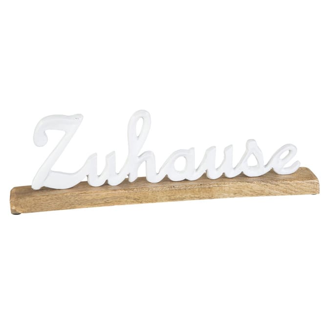 Schriftzug Zuhause - ca. 40 x 5 x 13 cm
