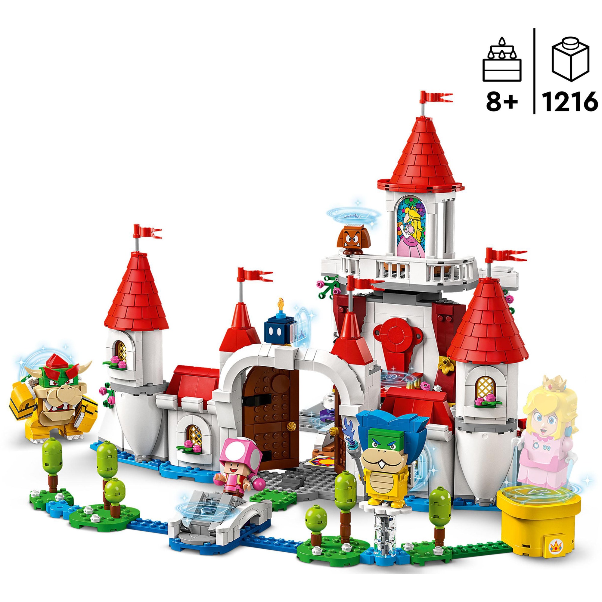 LEGO Konstruktionsspielzeug Super Mario Princess Peach Palast – Erweiterungsset