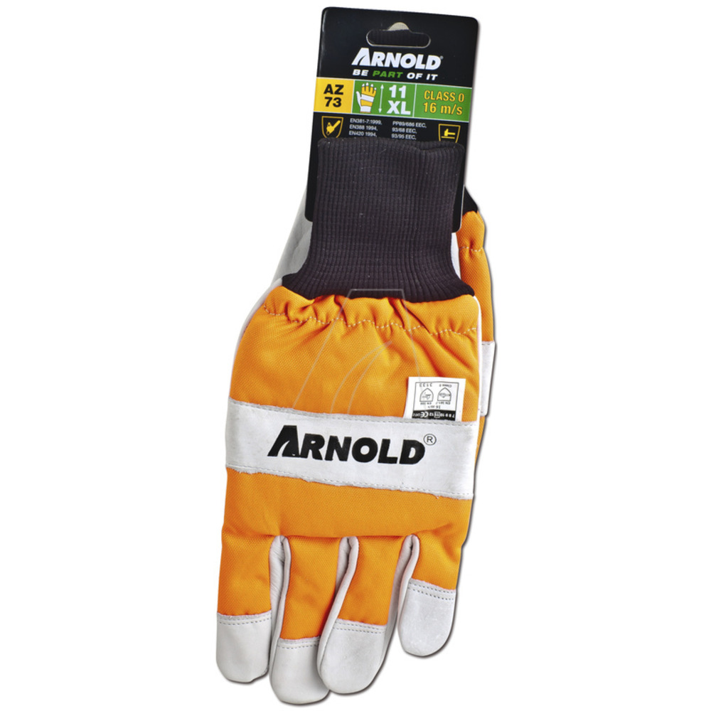 Gants de protection anti-coupures en cuir cs-1 pour tronçonneuse - taille 11