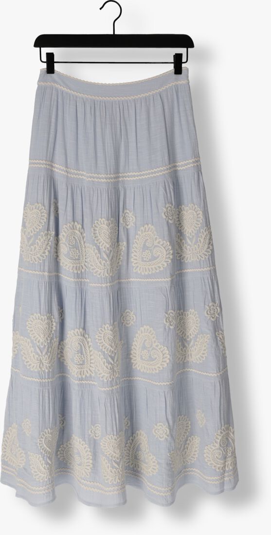 ANTIK BATIK lichtblauwe antik batik maxirok rony skirt