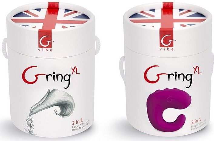 G-Vibe Gring XL Vinger Vibrator - Donker Roze