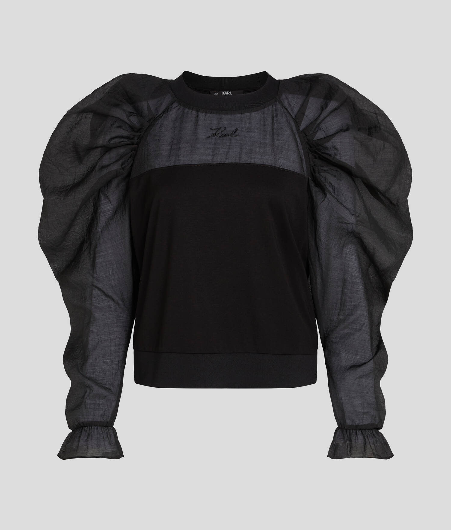 SWEAT-SHIRT À MANCHES EN ORGANZA
