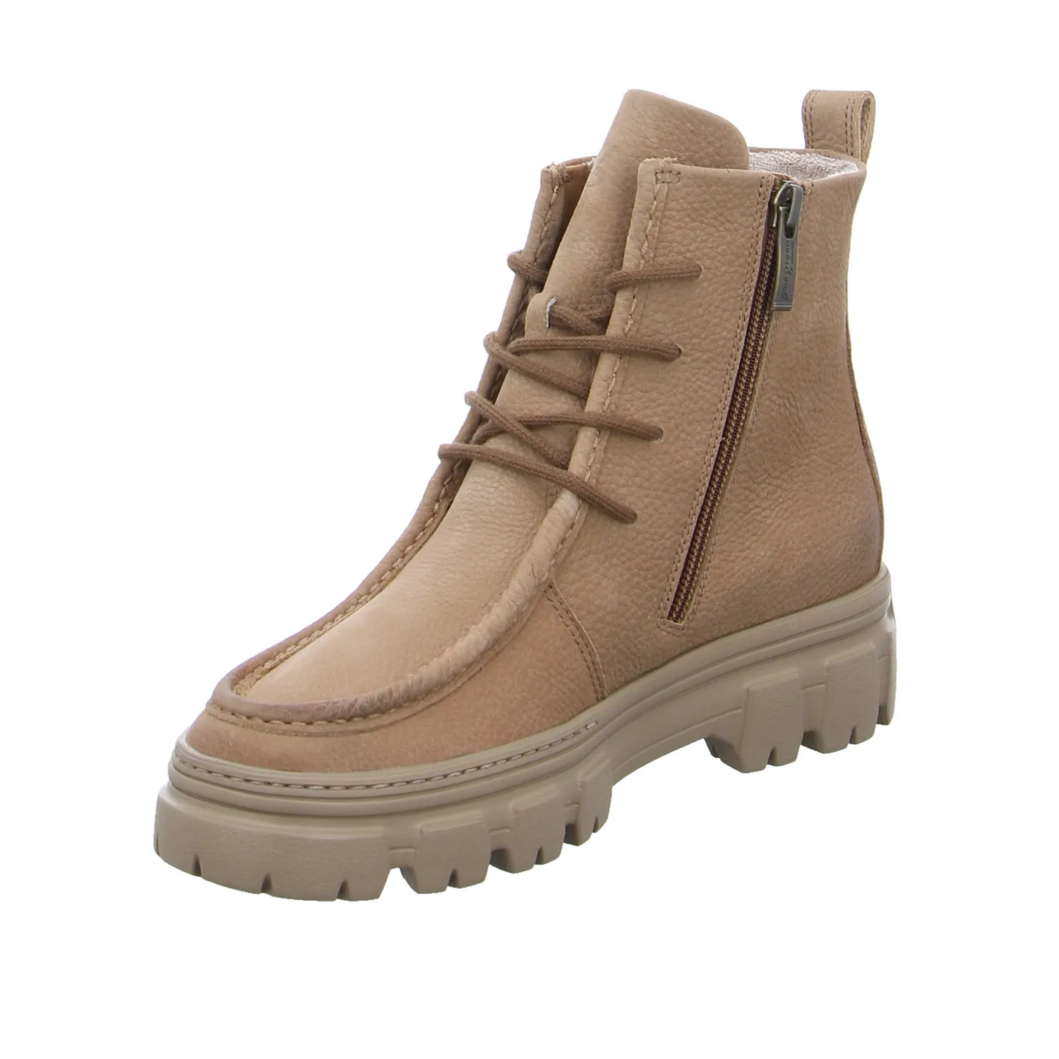 PAUL GREEN Boot Beige Leder