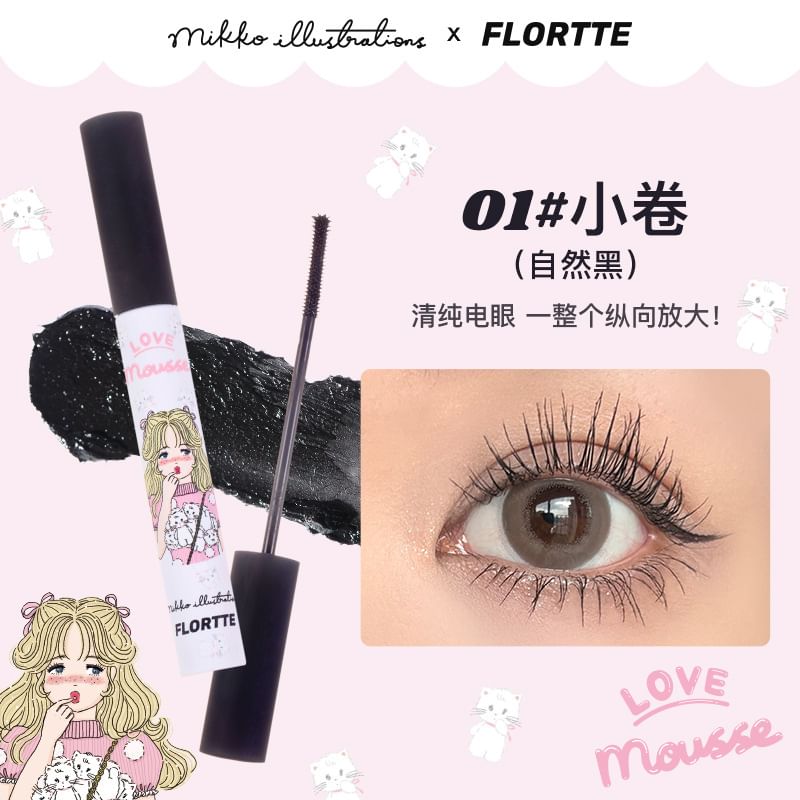 FLORTTE - Lange Krullende Mascara Primer - 4 Kleuren
