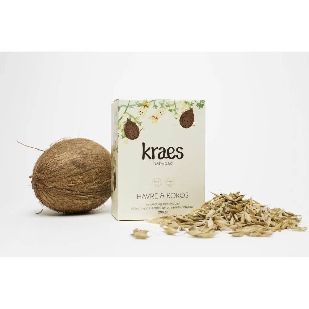 KRAES Babybad - havre & kokos - 200 g