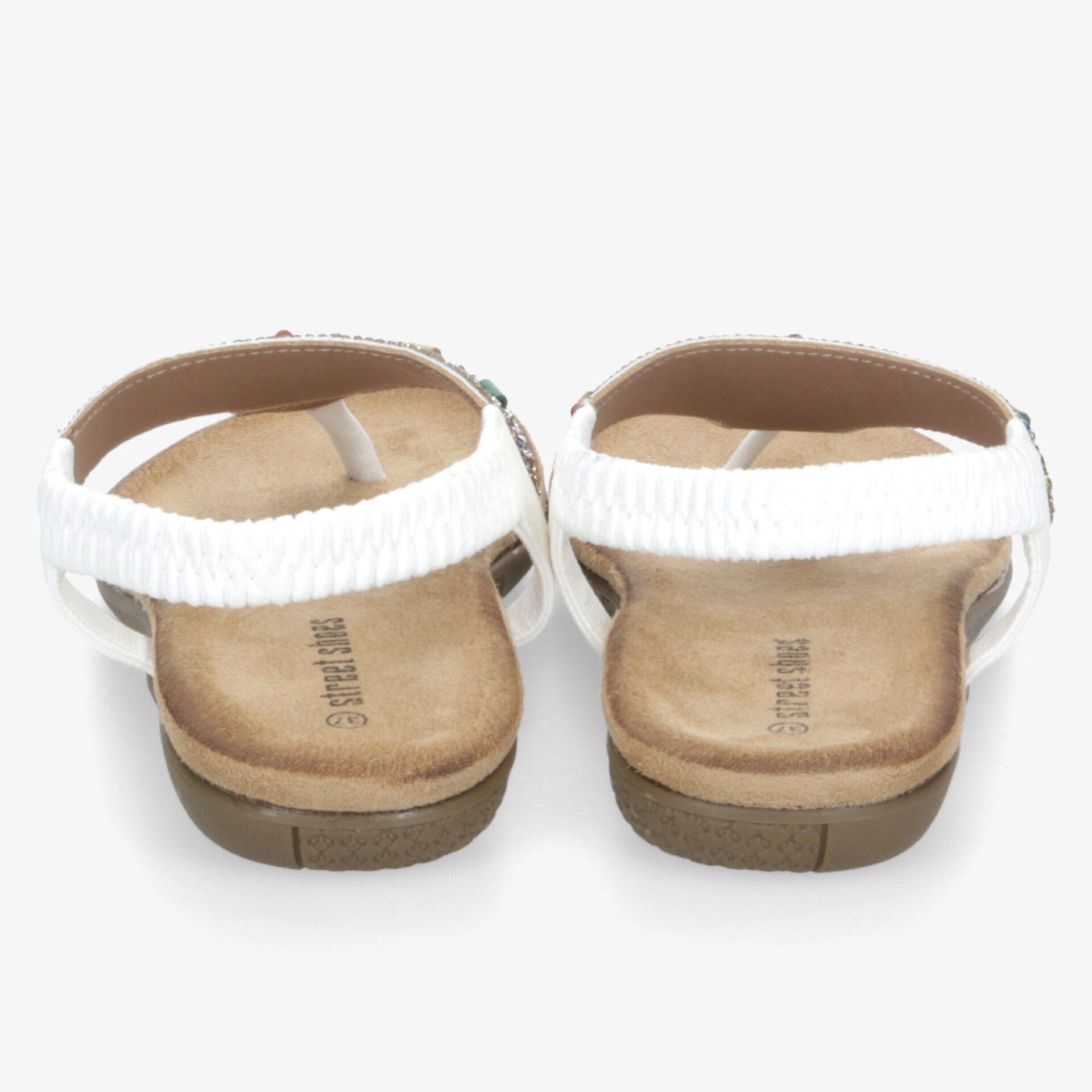 street shoes Damen Zehentrenner weiß