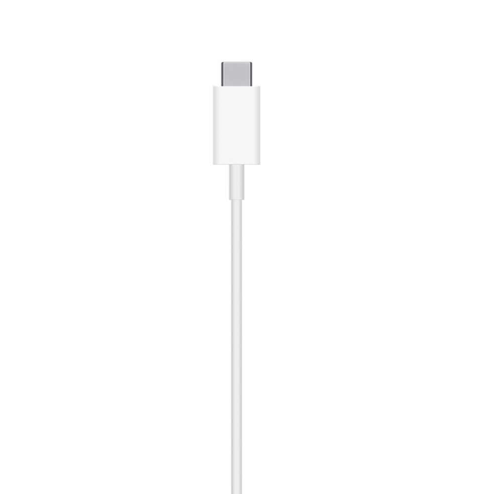 (1m) 15W USB C auf MagSafe Ladegerät Magnetischer Wireless Charger - Weiss