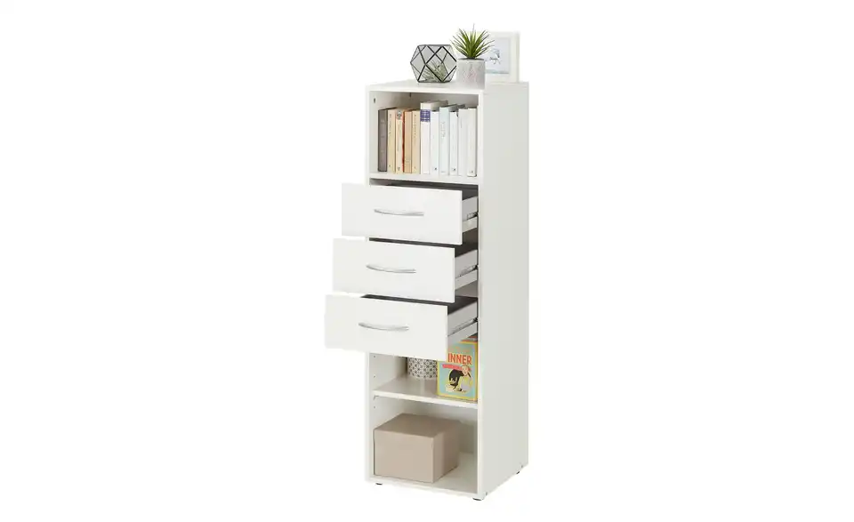Regal Multischrank-System 40 cm 126 cm Weiß