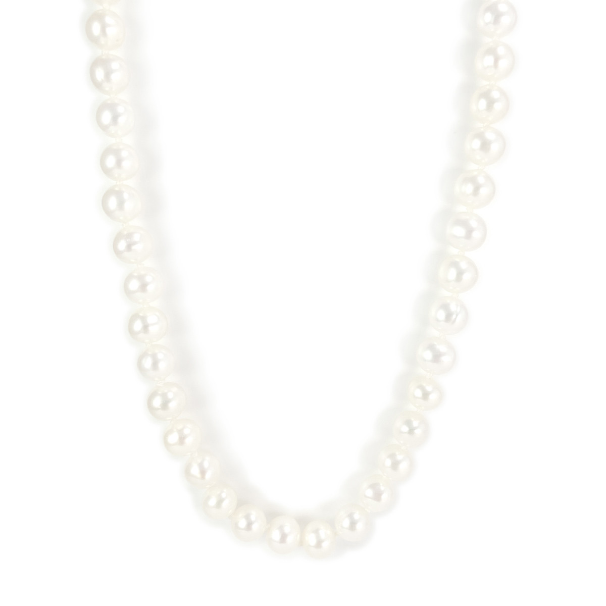 Collier d'occasion or 750 jaune perles de culture de Chine 50 cm