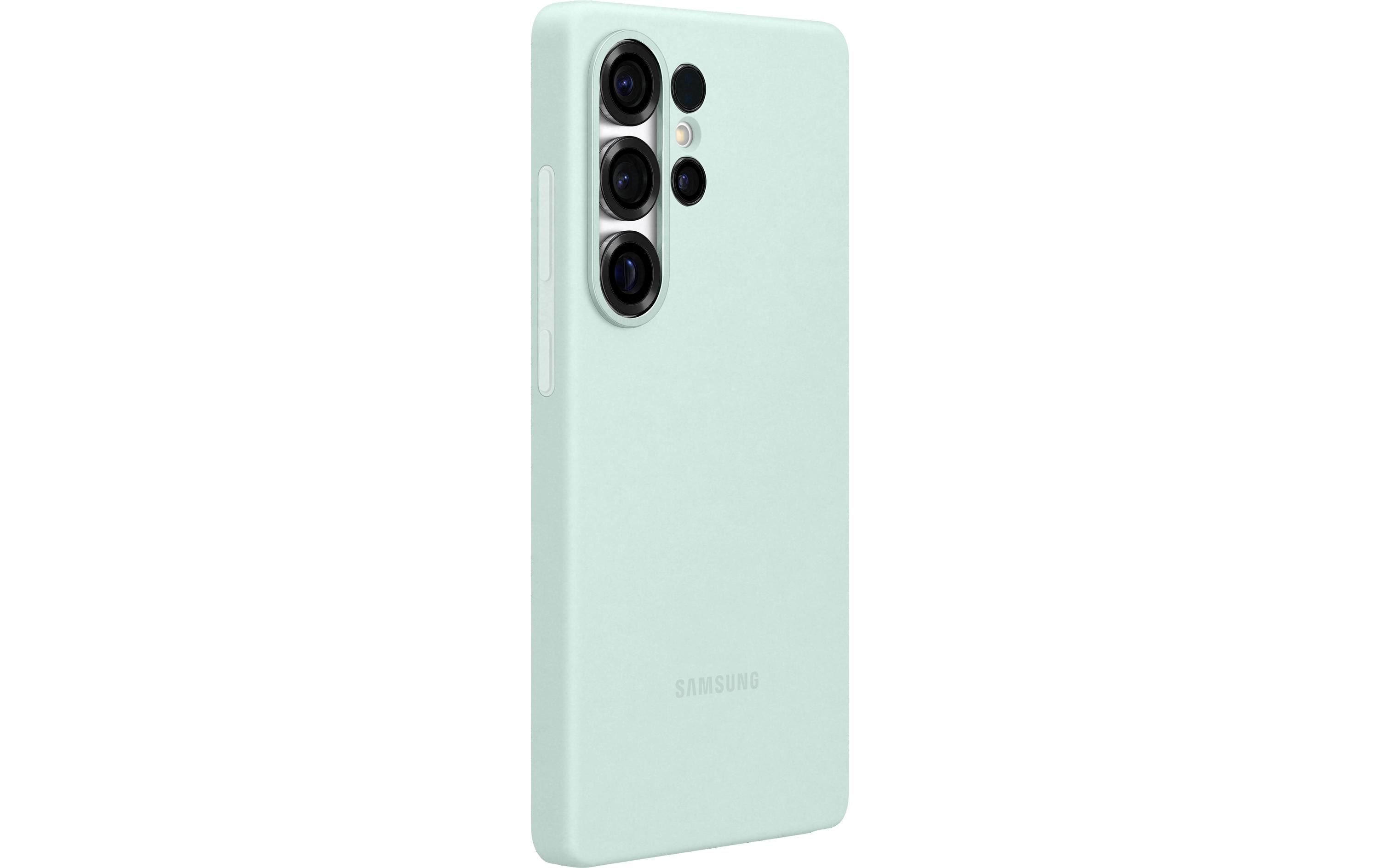 Back Cover Silicone Galaxy S25 Ultra MintModerne Handyhülle aus ultradünnem und griffigem Silikon für das Samsung Galaxy S25 Ultra