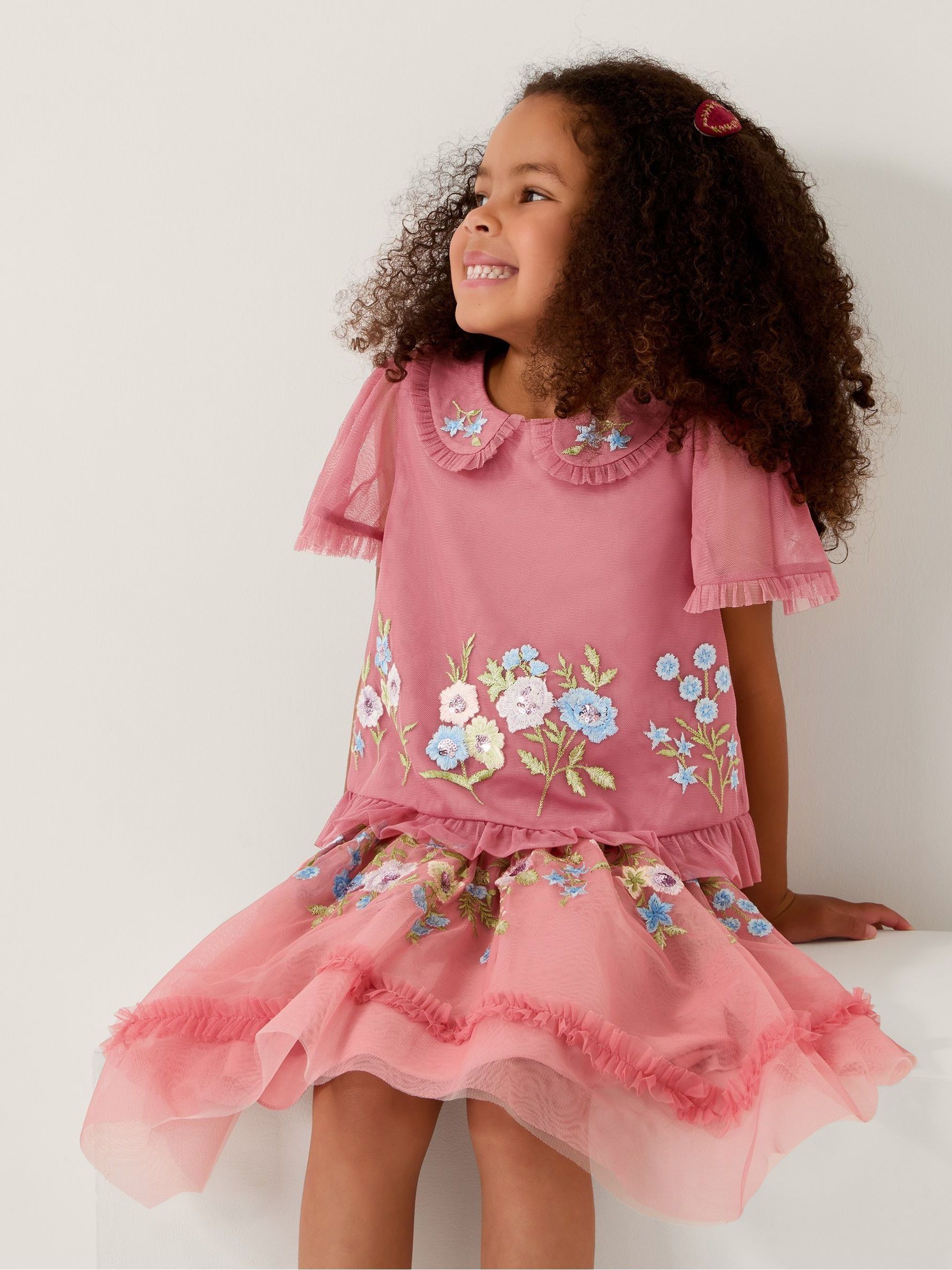 Monsoon Kristi Embroidered Tulle Top