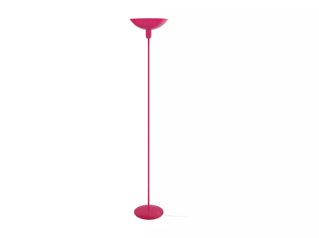 Lampadaire métal rose 165 cm.