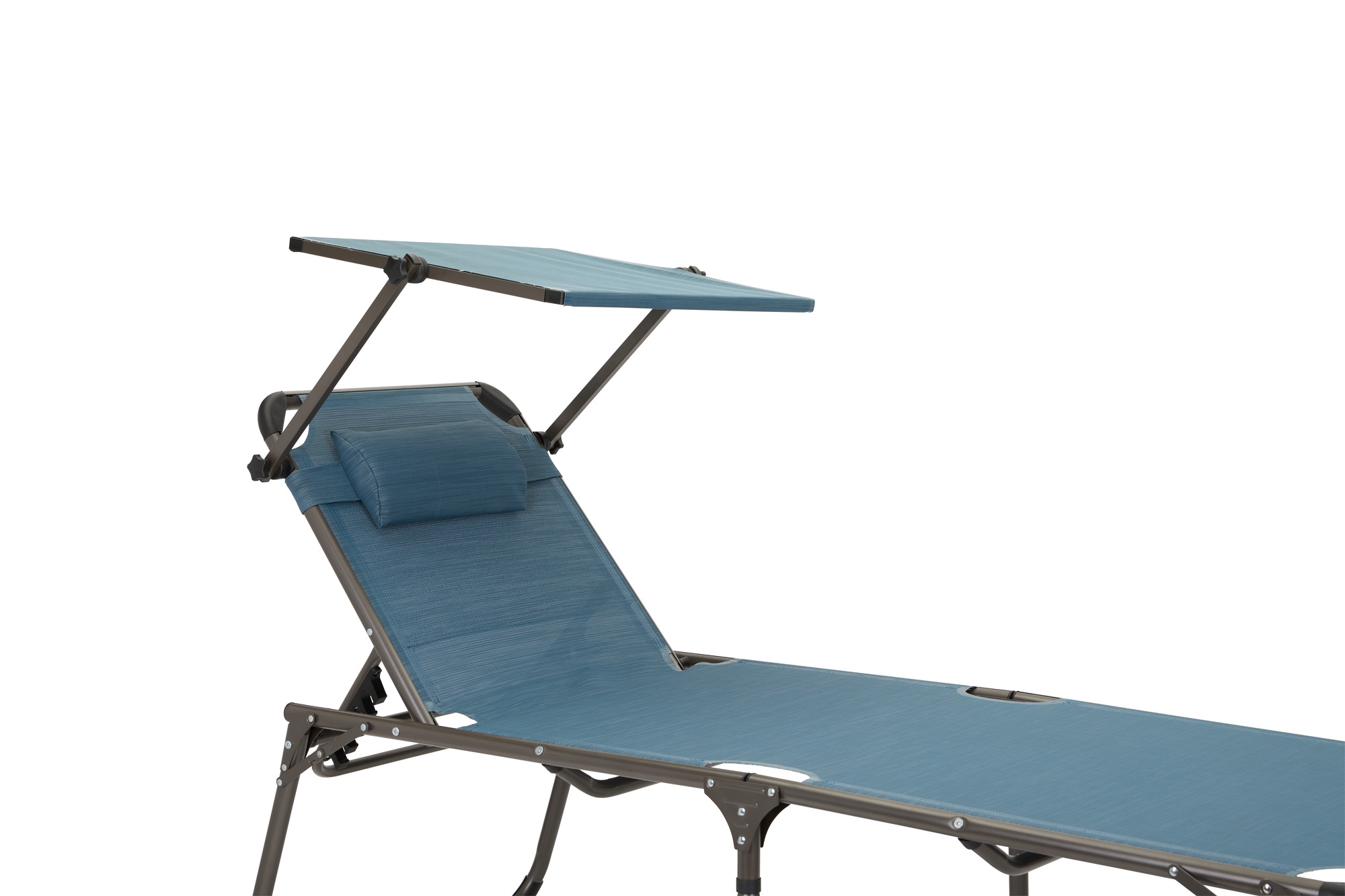 Berger Slimline Dreibein Sonnenliege persisch-blau