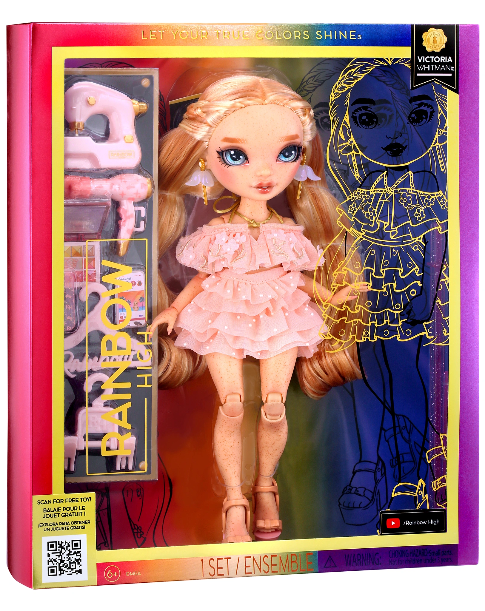 Fashionpuppe RAINBOW HIGH - VICTORIA WHITMAN in rosa