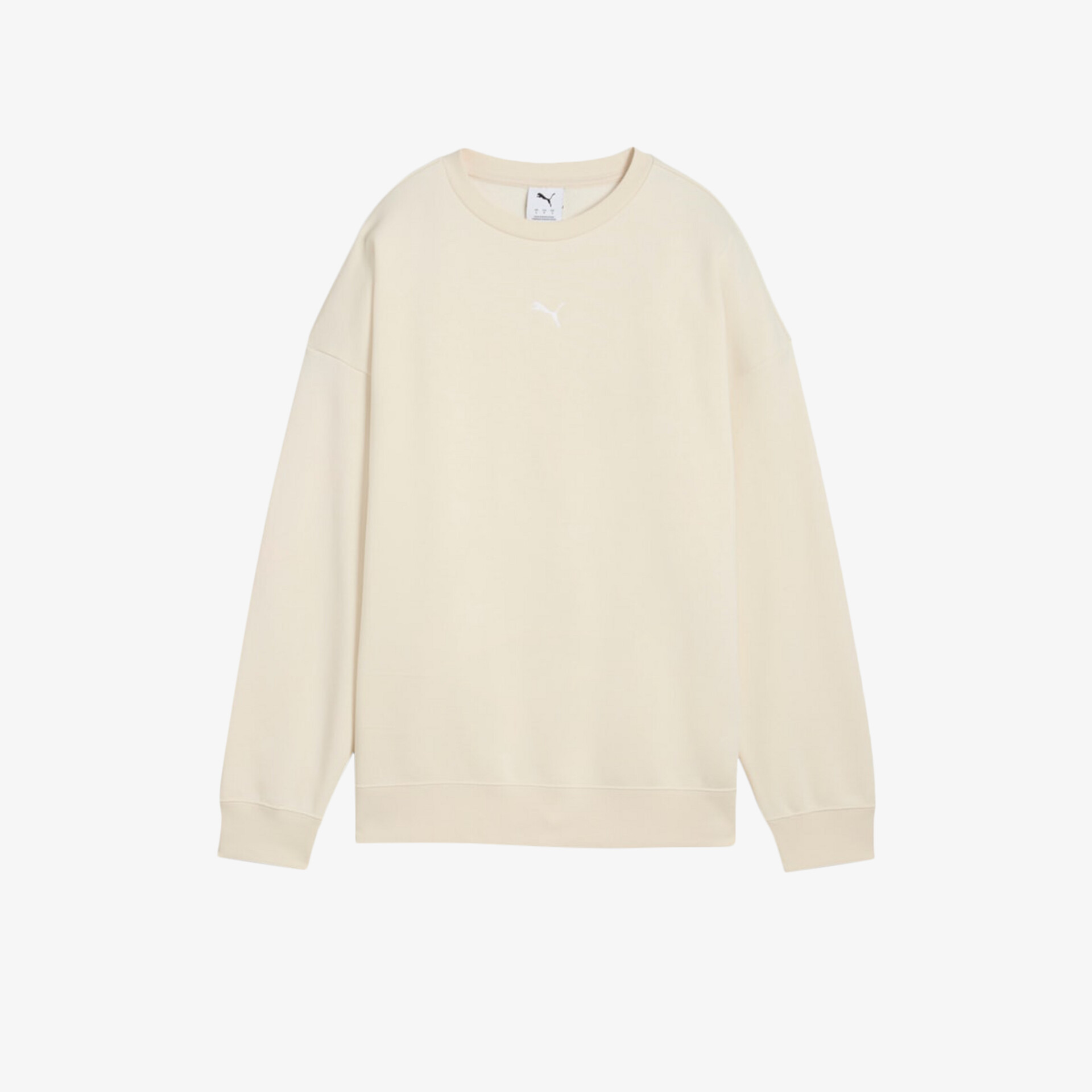 PUMA ESS Crew Oversized Damen Hoodies & Sweater weiß
