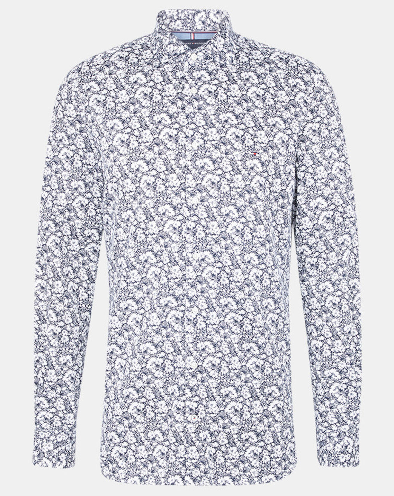 Tommy Hilfiger Chemise Slim à fleurs bleu/blanc