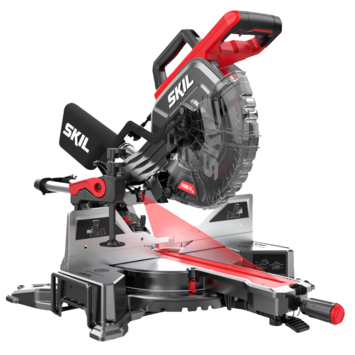 SKIL afkortzaag (verstekzaag) 254mm met trekfunctie, laser en 'dual bevel' functie 1320AA 2000W   snelklem