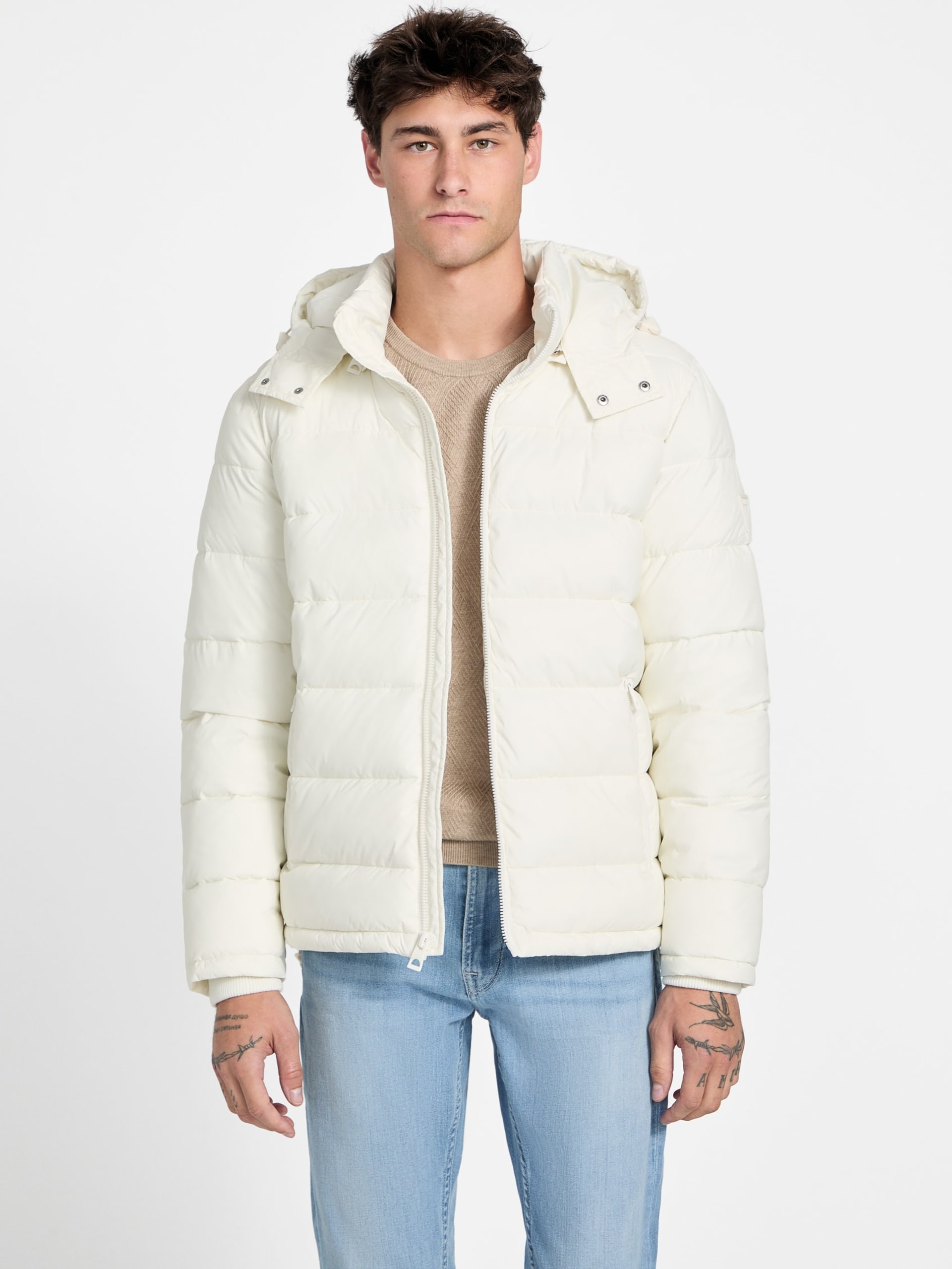Jaqueta puffer de nylon fosco Glacier