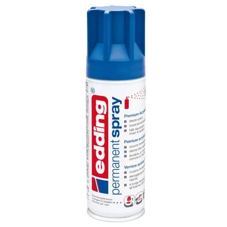 edding 5200 Permanent Spray Premium-Acryllack, seidenmatt, 200ml, enzianblau