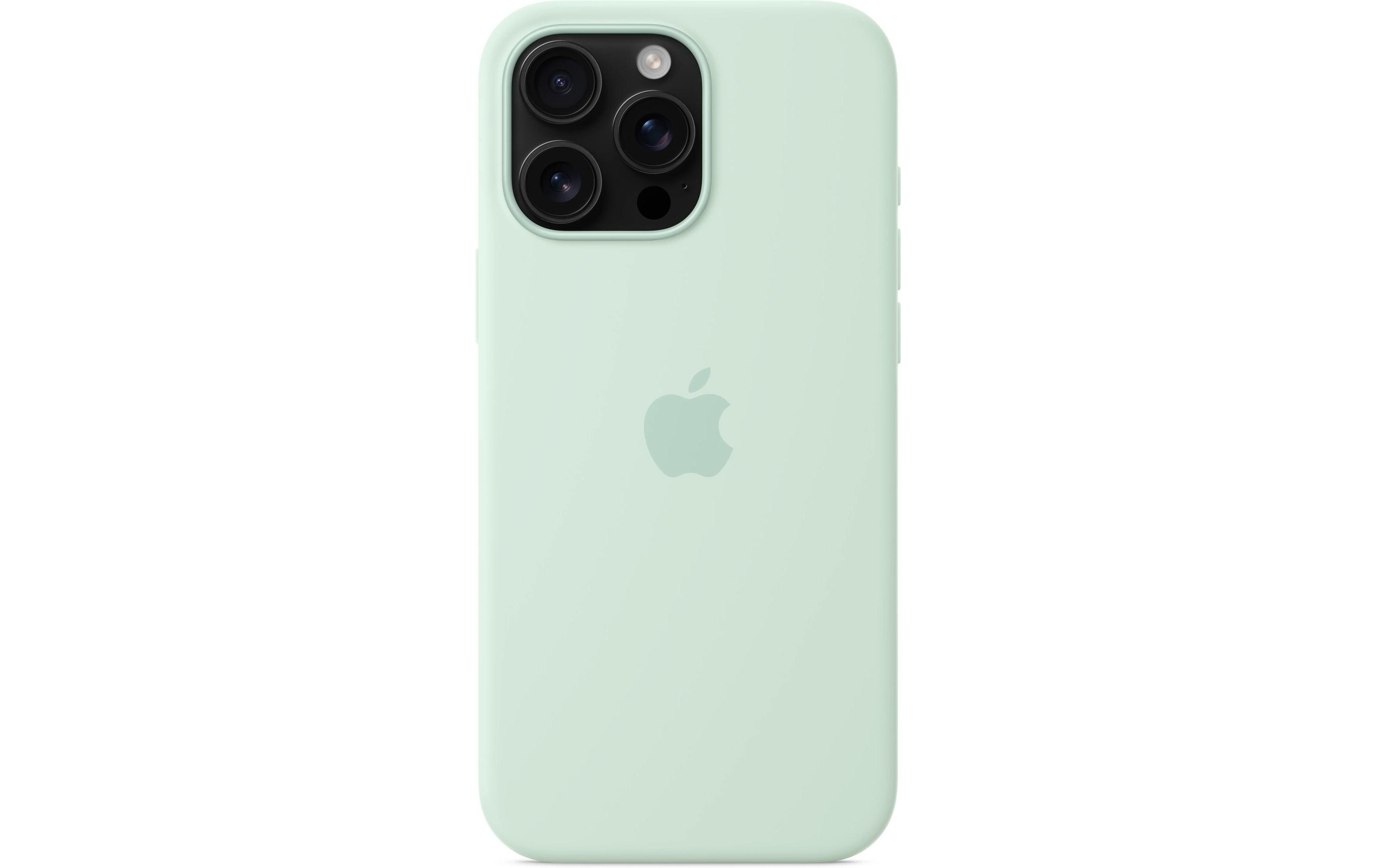 Silicone Case mit MagSafe iPhone 16 Pro Max AquamarineSilikon-Backcover mit «MagSafe» für das Apple iPhone 16 Pro Max