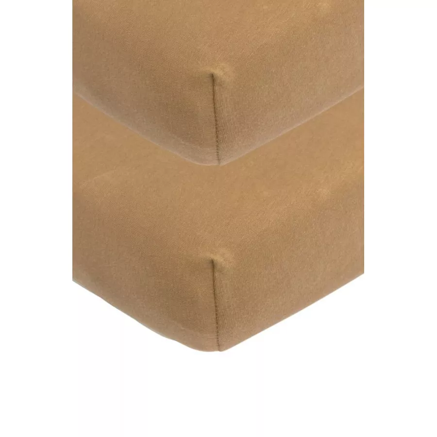 Meyco Jersey Spannbettlaken 2er Pack 60 x 120 Toffee