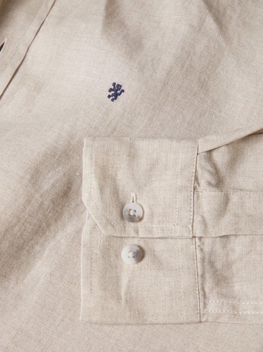 Camisa de linho slim fit