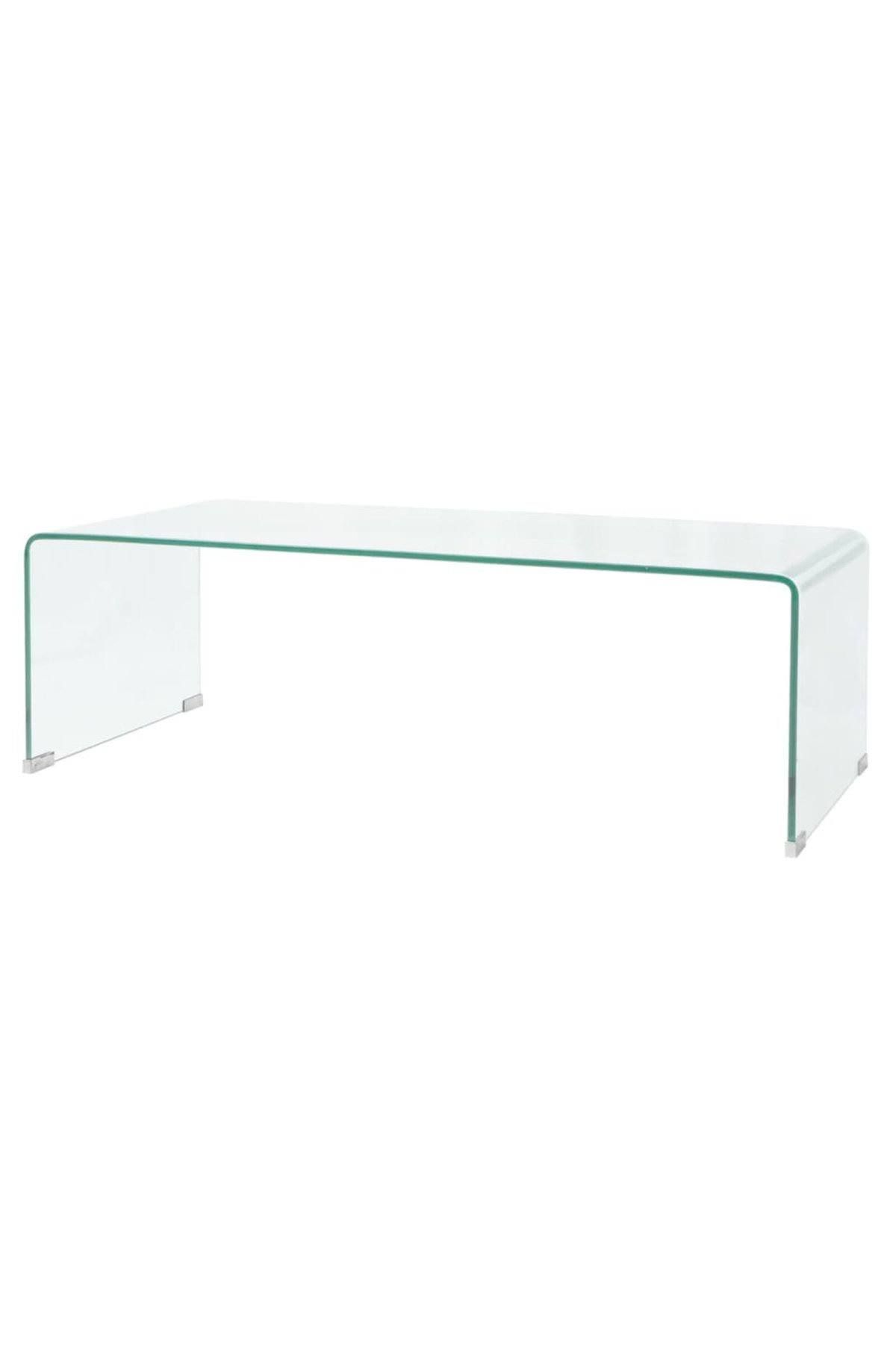 vidaXL Couchtisch aus gehärtetem Glas 98x45x30 cm