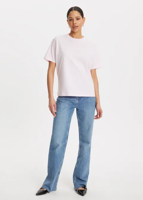 T-shirt met print good things roze (ROS.L)