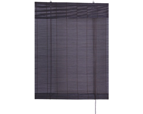 Bamboe rolgordijn, grijsbruin, 60x180 cm