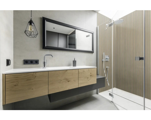 Kunststof paneelelement 3D-look Linio Essen 2600 x 375 x 8 mm