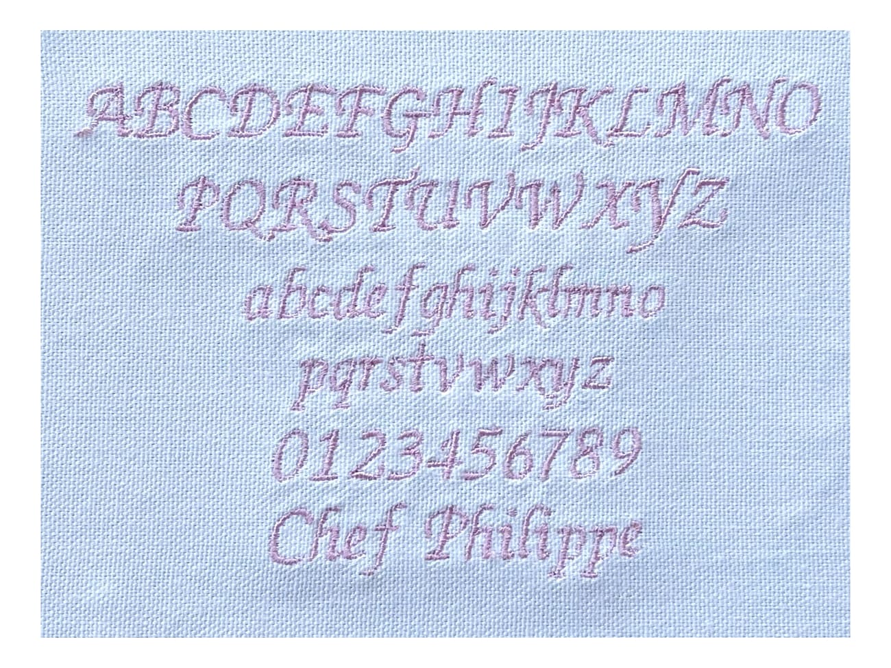 Broderie - Modèle M3 - Rose - Meilleur du Chef