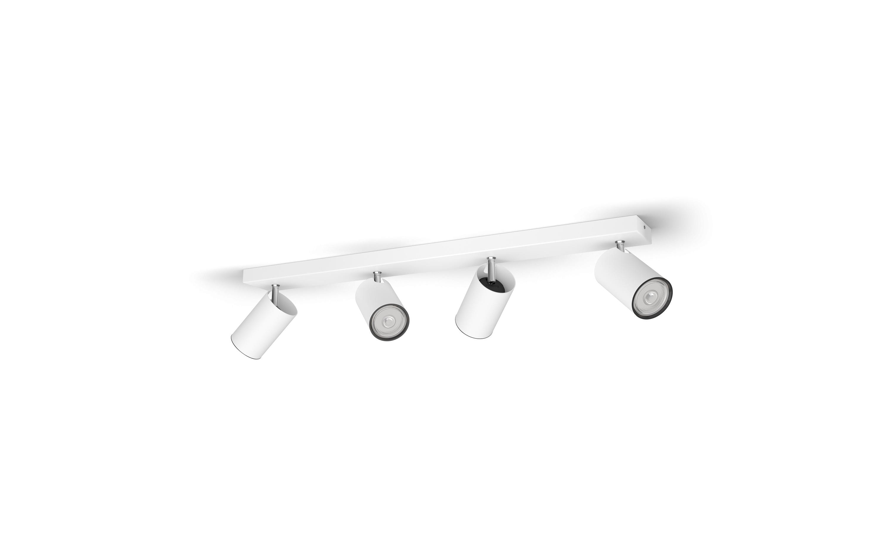 Aufbauspot MyLiving Kosipo, 4 x 5.5W, GU10, WeissAufbauleuchte mit beweglichem Leuchtenkopf