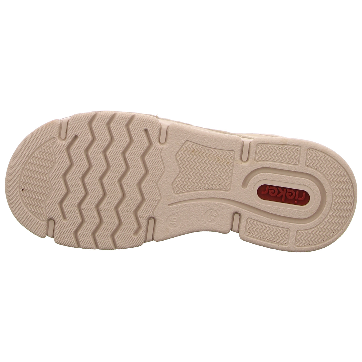 Rieker Schnürhalbschuh beige