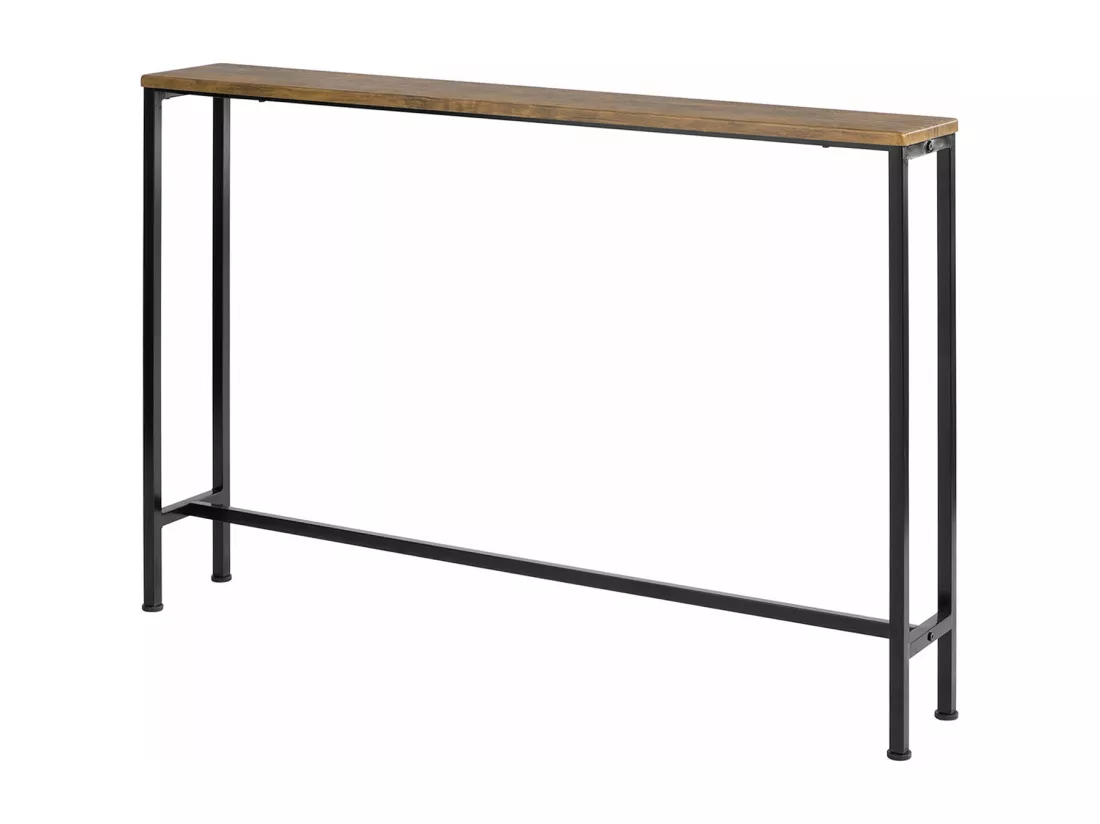 FSB19-XL-N Table Console Table d'appoint Bout de canapé Cadre et 4 Pieds en Fer