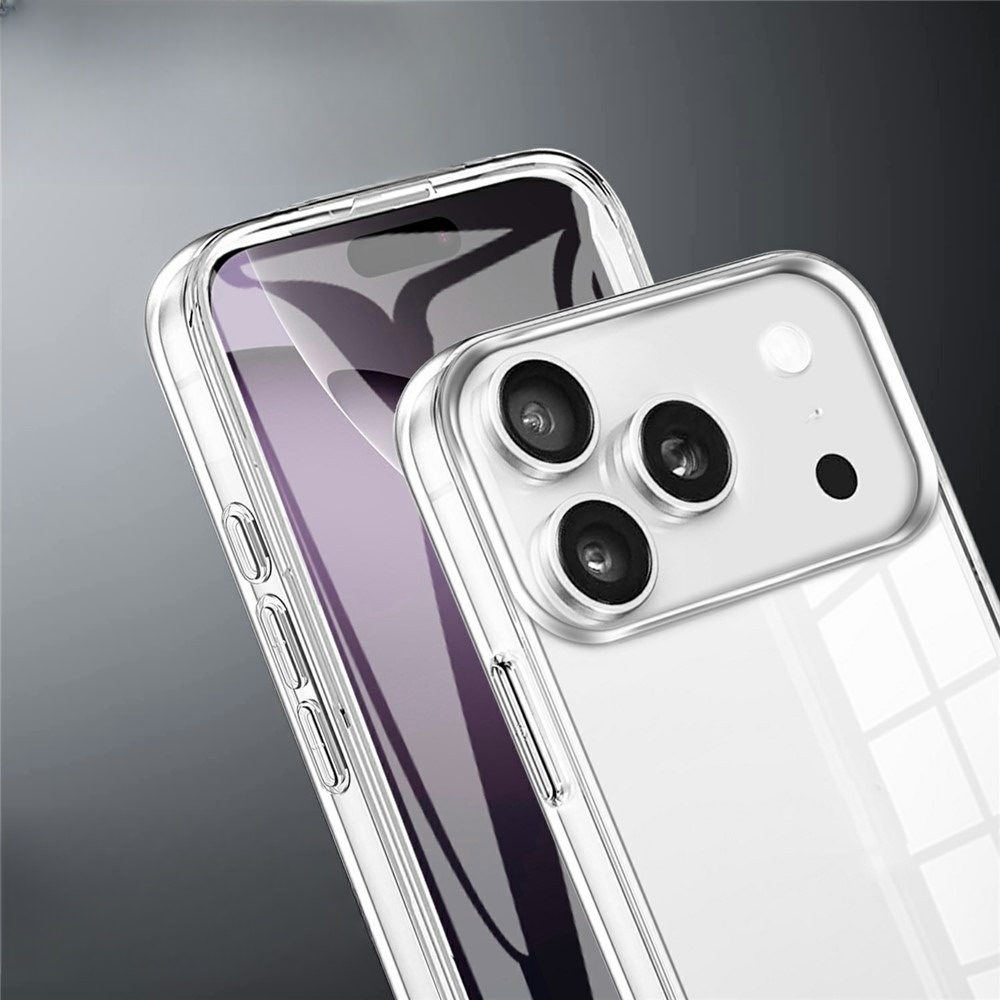 2in1 iPhone 17 Pro Full Protection Schutz Hülle   Acryl Displayschutz (Front/Back) - Transparent