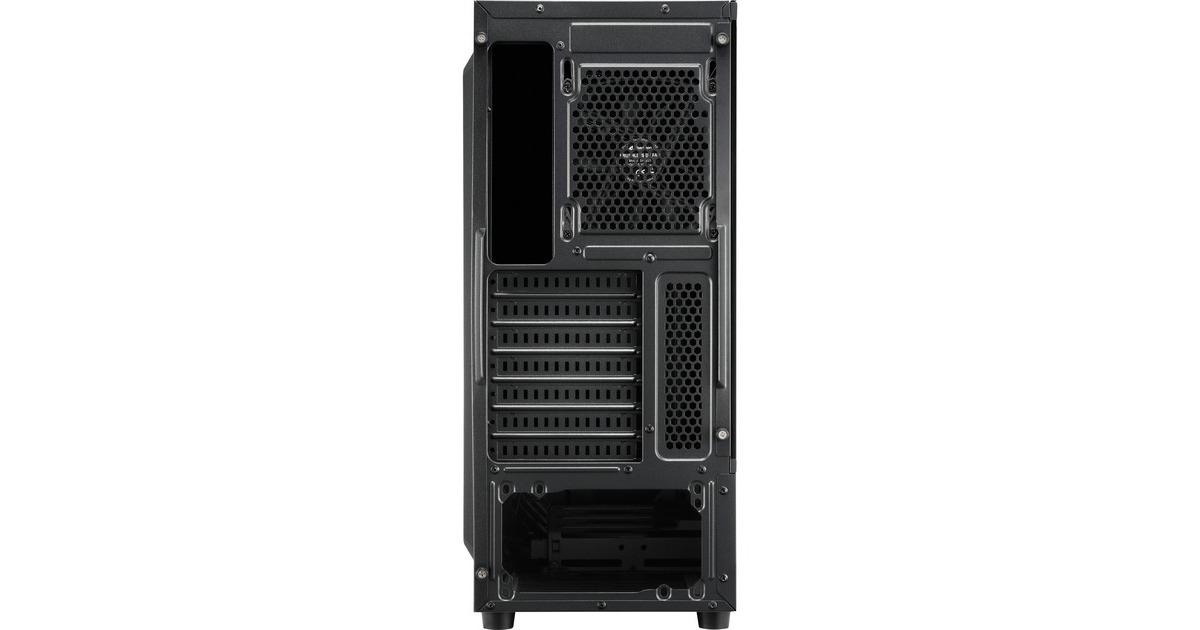 SharkoonRGB Slider midi tower behuizing  (Zwart | 3x USB-A | RGB | Tempered Glass)