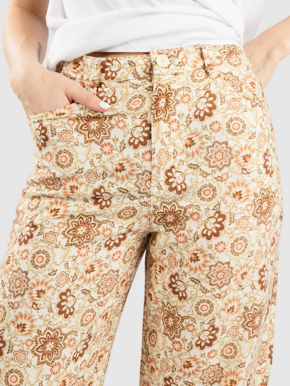 Rhythm Raya Paisley Pants natural